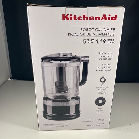 KitchenAid 5 Cup Food Chopper- Onyx Black- Model KFC0516OB- New - Picture 8 of 11